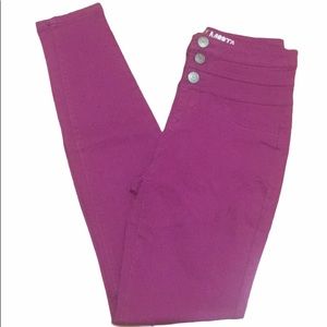 Aeropostale Bethany Mota Pink High-Waisted Jeggings
